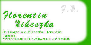 florentin mikeszka business card